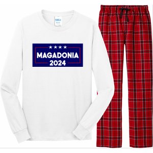 Magadonia 2024 Trump Voter Proud Trump Supporter Magadonian Long Sleeve Pajama Set