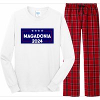 Magadonia 2024 Trump Voter Proud Trump Supporter Magadonian Long Sleeve Pajama Set