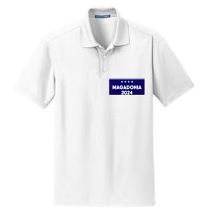 Magadonia 2024 Trump Voter Proud Trump Supporter Magadonian Dry Zone Grid Polo