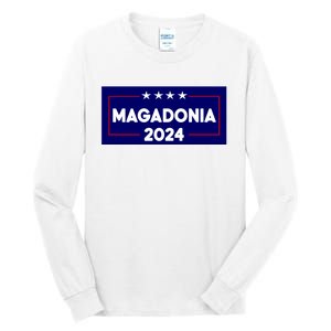 Magadonia 2024 Trump Voter Proud Trump Supporter Magadonian Tall Long Sleeve T-Shirt