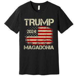 Magadonia 2024 Trump Supporter Proud Trump Voter Magadonian Premium T-Shirt