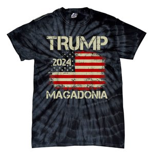 Magadonia 2024 Trump Supporter Proud Trump Voter Magadonian Tie-Dye T-Shirt