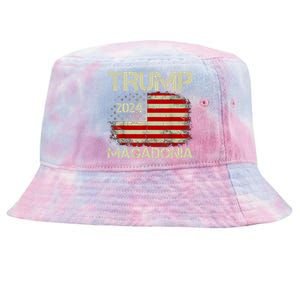 Magadonia 2024 Trump Supporter Proud Trump Voter Magadonian Tie-Dyed Bucket Hat