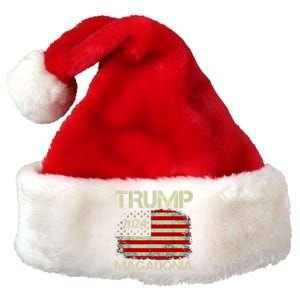 Magadonia 2024 Trump Supporter Proud Trump Voter Magadonian Premium Christmas Santa Hat