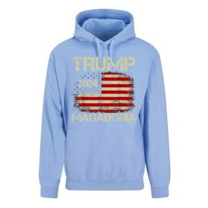 Magadonia 2024 Trump Supporter Proud Trump Voter Magadonian Unisex Surf Hoodie