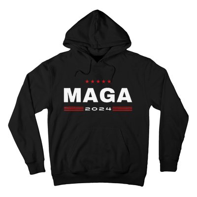 Maga 2024 Trump Supporters Presidential Election American Hoodie