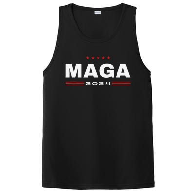 Maga 2024 Trump Supporters Presidential Election American PosiCharge Competitor Tank