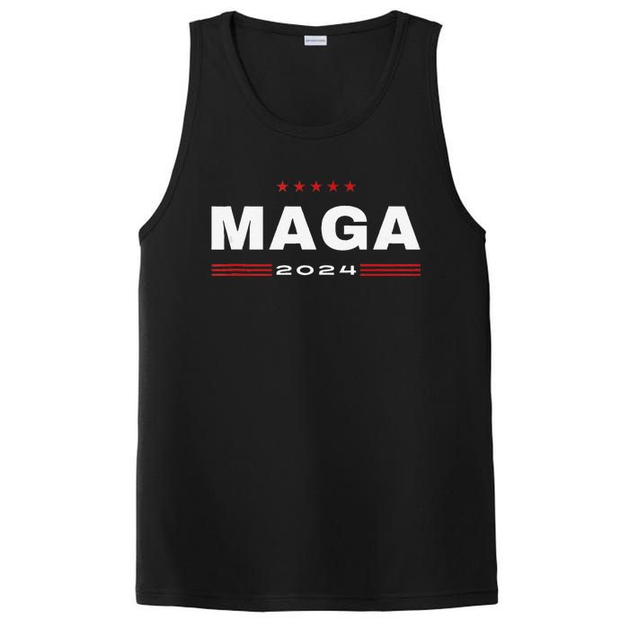 Maga 2024 Trump Supporters Presidential Election American PosiCharge Competitor Tank