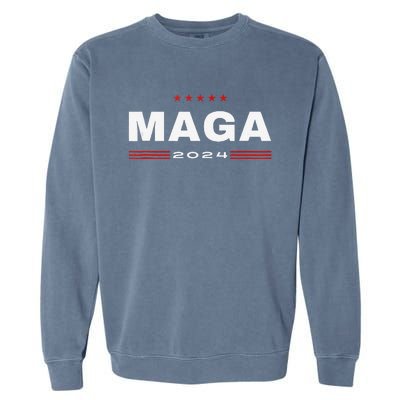 Maga 2024 Trump Supporters Presidential Election American Garment-Dyed Sweatshirt