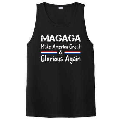 MAGAGA 2024 Trump 2024 Make America Great And Glorious Again PosiCharge Competitor Tank