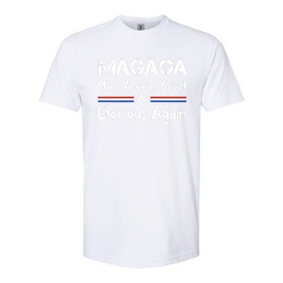 MAGAGA 2024 Trump 2024 Make America Great And Glorious Again Softstyle CVC T-Shirt