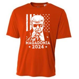 Magadonia 2024 Trump Supporter Proud Trump Voter Magadonian Cooling Performance Crew T-Shirt