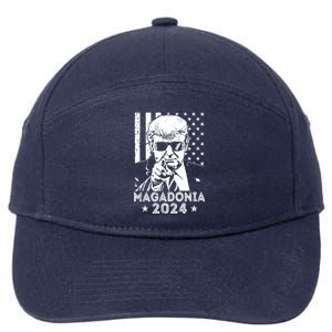 Magadonia 2024 Trump Supporter Proud Trump Voter Magadonian 7-Panel Snapback Hat