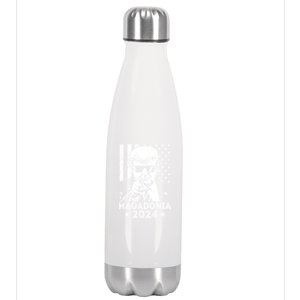 Magadonia 2024 Trump Supporter Proud Trump Voter Magadonian Stainless Steel Insulated Water Bottle