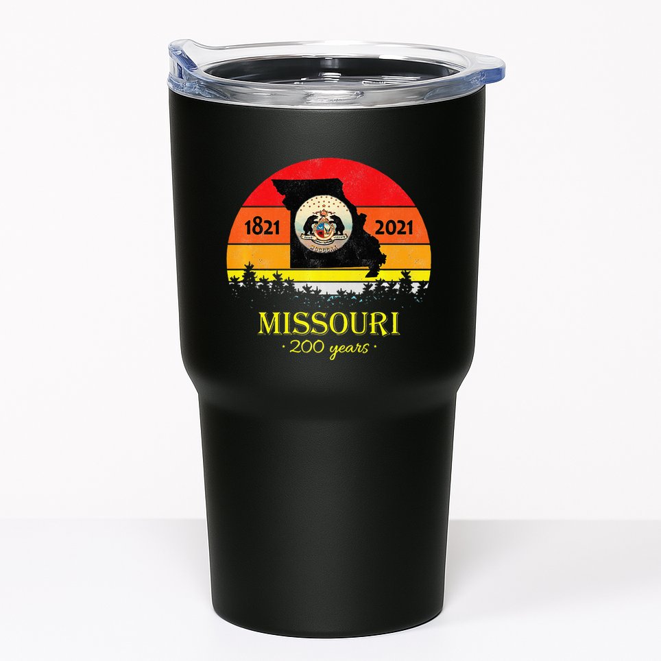 Missouri 200 Years 18212021 Vintage Retro Sunset Tumbler
