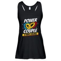 Married 2 Years Power Couple 2nd Wedding Anniversary Ladies Essential Flowy Tank