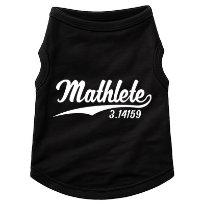 Mathlete 3 14159 Math Pi Day Mathematics Teacher Geek Nerd Cool Gift Doggie Tank