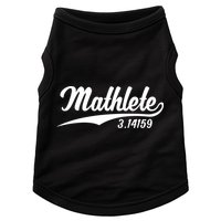 Mathlete 3 14159 Math Pi Day Mathematics Teacher Geek Nerd Cool Gift Doggie Tank
