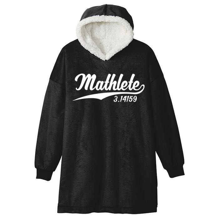 Mathlete 3 14159 Math Pi Day Mathematics Teacher Geek Nerd Cool Gift Hooded Wearable Blanket