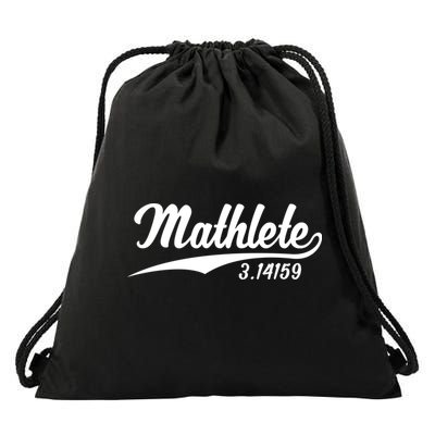 Mathlete 3 14159 Math Pi Day Mathematics Teacher Geek Nerd Cool Gift Drawstring Bag