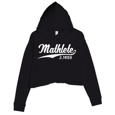 Mathlete 3 14159 Math Pi Day Mathematics Teacher Geek Nerd Cool Gift Crop Fleece Hoodie