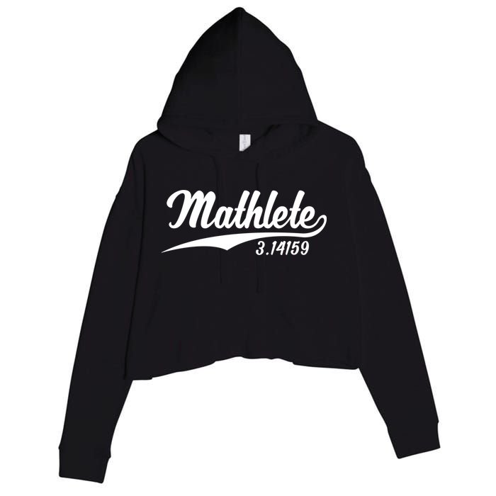 Mathlete 3 14159 Math Pi Day Mathematics Teacher Geek Nerd Cool Gift Crop Fleece Hoodie