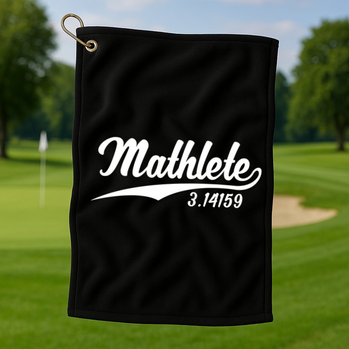 Mathlete 3 14159 Math Pi Day Mathematics Teacher Geek Nerd Cool Gift Golf Towel