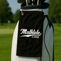 Mathlete 3 14159 Math Pi Day Mathematics Teacher Geek Nerd Cool Gift Golf Towel