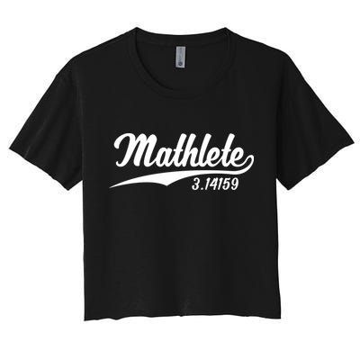 Mathlete 3 14159 Math Pi Day Mathematics Teacher Geek Nerd Cool Gift Crop Top