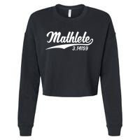Mathlete 3 14159 Math Pi Day Mathematics Teacher Geek Nerd Cool Gift Cropped Pullover Crew