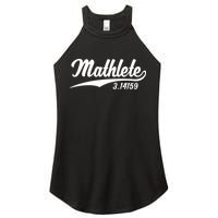 Mathlete 3 14159 Math Pi Day Mathematics Teacher Geek Nerd Cool Gift Women's Perfect Tri Rocker Tank