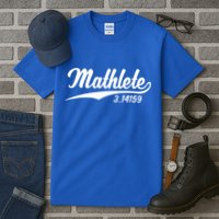 Mathlete 3 14159 Math Pi Day Mathematics Teacher Geek Nerd Cool Gift Tall T-Shirt