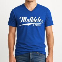 Mathlete 3 14159 Math Pi Day Mathematics Teacher Geek Nerd Cool Gift V-Neck T-Shirt