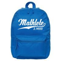 Mathlete 3 14159 Math Pi Day Mathematics Teacher Geek Nerd Cool Gift 16 in Basic Backpack