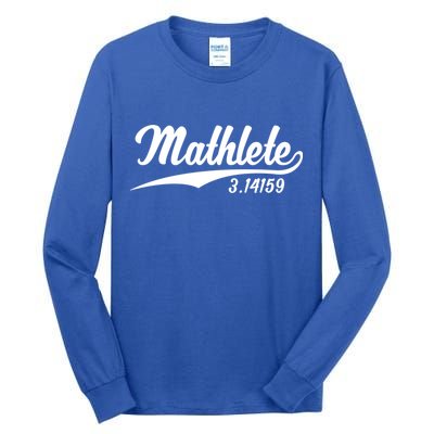 Mathlete 3 14159 Math Pi Day Mathematics Teacher Geek Nerd Cool Gift Tall Long Sleeve T-Shirt
