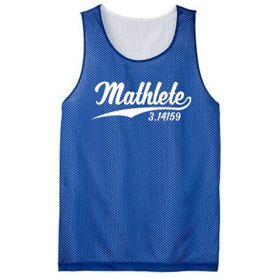 Mathlete 3 14159 Math Pi Day Mathematics Teacher Geek Nerd Cool Gift Mesh Reversible Basketball Jersey Tank