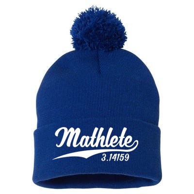 Mathlete 3 14159 Math Pi Day Mathematics Teacher Geek Nerd Cool Gift Pom Pom 12in Knit Beanie