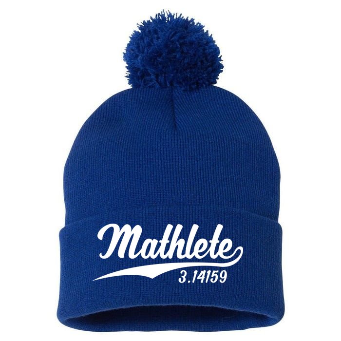 Mathlete 3 14159 Math Pi Day Mathematics Teacher Geek Nerd Cool Gift Pom Pom 12in Knit Beanie