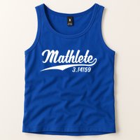 Mathlete 3 14159 Math Pi Day Mathematics Teacher Geek Nerd Cool Gift Tank Top