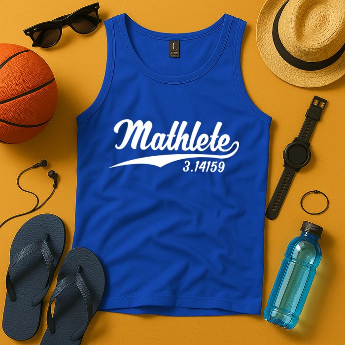 Mathlete 3 14159 Math Pi Day Mathematics Teacher Geek Nerd Cool Gift Tank Top