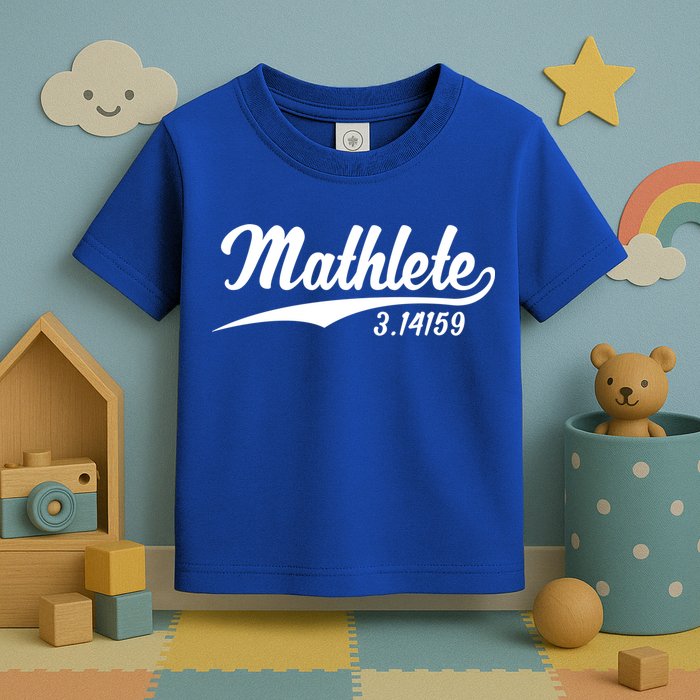 Mathlete 3 14159 Math Pi Day Mathematics Teacher Geek Nerd Cool Gift Toddler T-Shirt