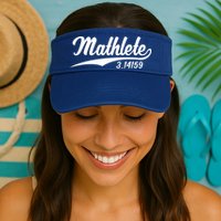 Mathlete 3 14159 Math Pi Day Mathematics Teacher Geek Nerd Cool Gift Visor