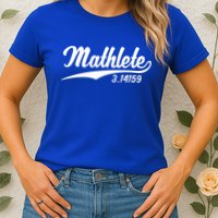 Mathlete 3 14159 Math Pi Day Mathematics Teacher Geek Nerd Cool Gift Womens T-Shirt