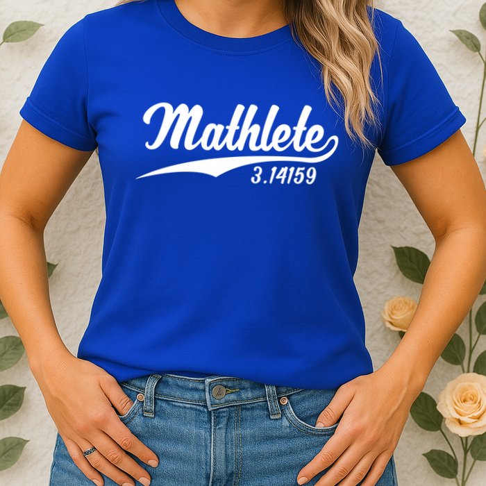 Mathlete 3 14159 Math Pi Day Mathematics Teacher Geek Nerd Cool Gift Womens T-Shirt