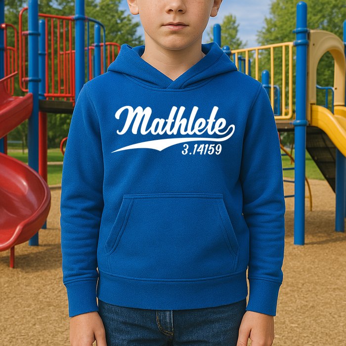Mathlete 3 14159 Math Pi Day Mathematics Teacher Geek Nerd Cool Gift Kids Hoodie