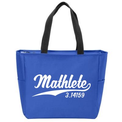 Mathlete 3 14159 Math Pi Day Mathematics Teacher Geek Nerd Cool Gift Zip Tote Bag