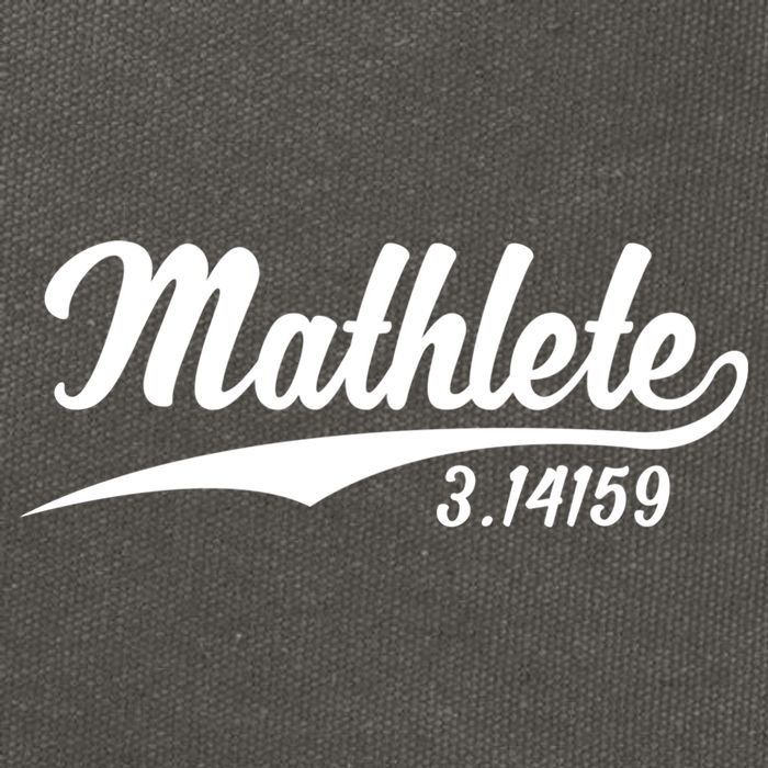 Mathlete 3 14159 Math Pi Day Mathematics Teacher Geek Nerd Cool Gift Cotton Canvas Backpack
