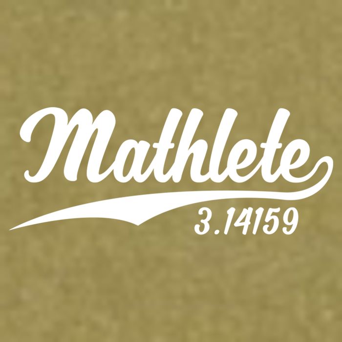 Mathlete 3 14159 Math Pi Day Mathematics Teacher Geek Nerd Cool Gift Garment-Dyed Women's Muscle Tee