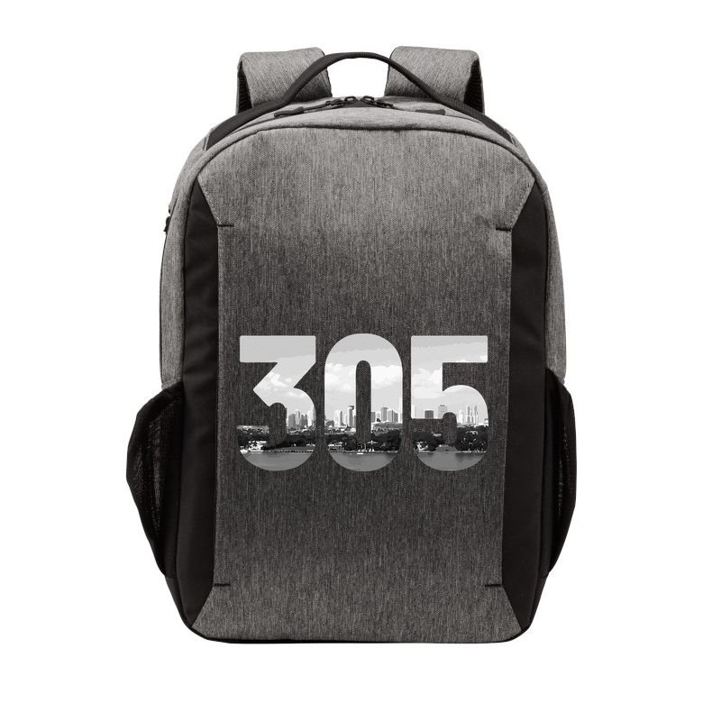 Miami 305 Area Code Skyline Florida Vintage Vector Backpack