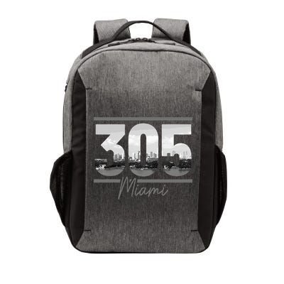 Miami 305 Area Code Skyline Florida Vintage Vector Backpack